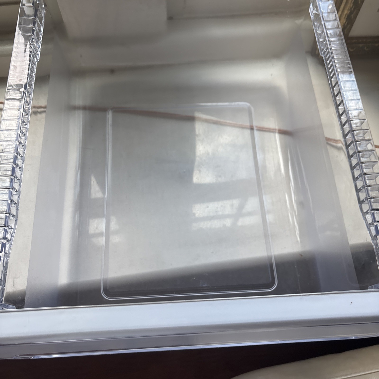 Samsung RF5287HARS Right Crisper Drawer Bin DA61-05875A OEM Clear Refrigerator gallery