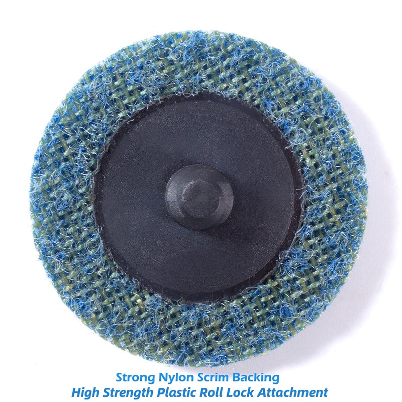 50PCS 2 inch Fine Surface Conditioning Discs Roll Lock Die Grinder Sanding Pads gallery