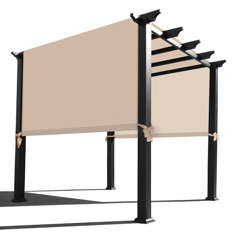 Universal Replacement Waterproof Pergola Shade Cover Canopy w/ Rod Pocket 6Color gallery