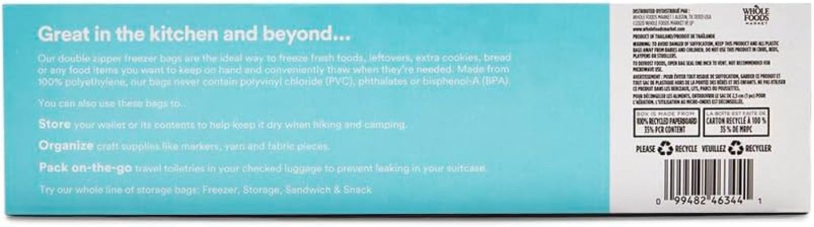 Durable 30 Count Gallon Freezer Bags - Double Zipper for Leakproof Freshness gallery