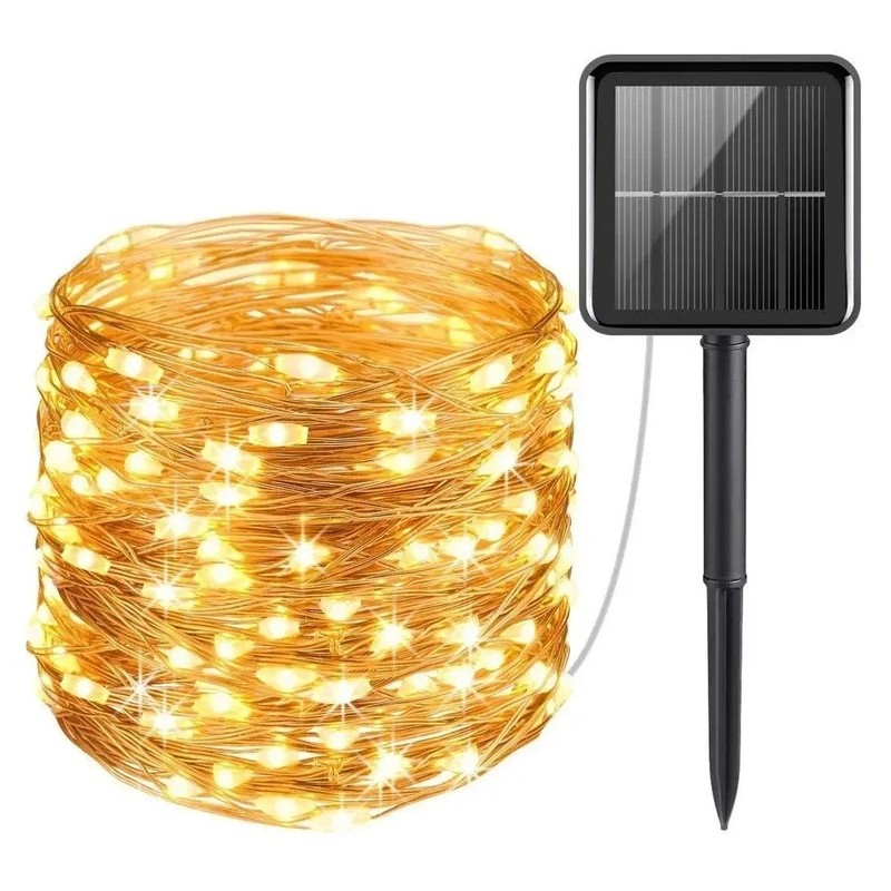 LED Solar String Light Lights Waterproof Copper Wire Fairy Outdoor Garden Party gallery