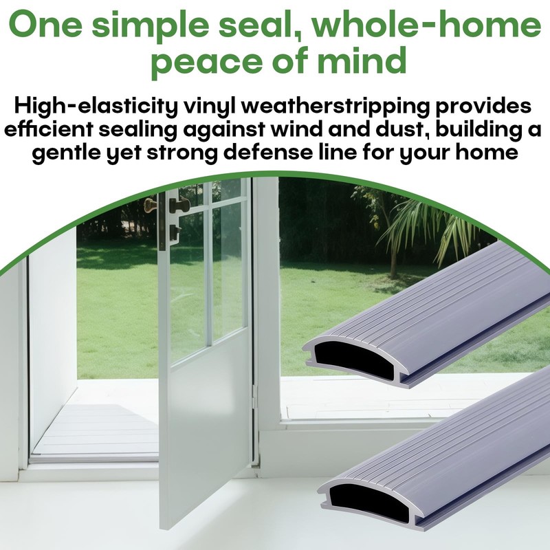 2-Pack 39 Inch Door Threshold Insert for Adjustable Aluminum Door Seals, 1-5/... gallery