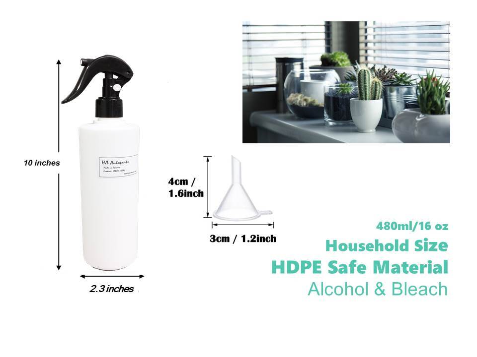 8PCS HDPE Plastic spray bottles 16oz alcohol botellas de spray for virus protect gallery