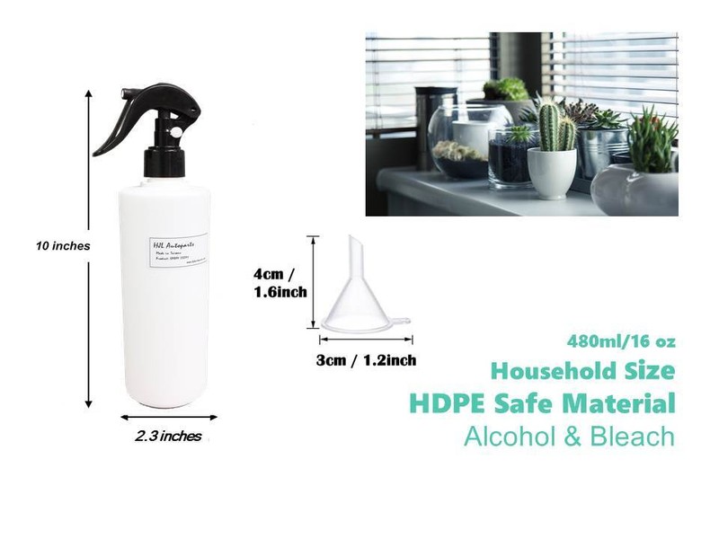 8PCS HDPE Plastic spray bottles 16oz alcohol botellas de spray for virus protect gallery