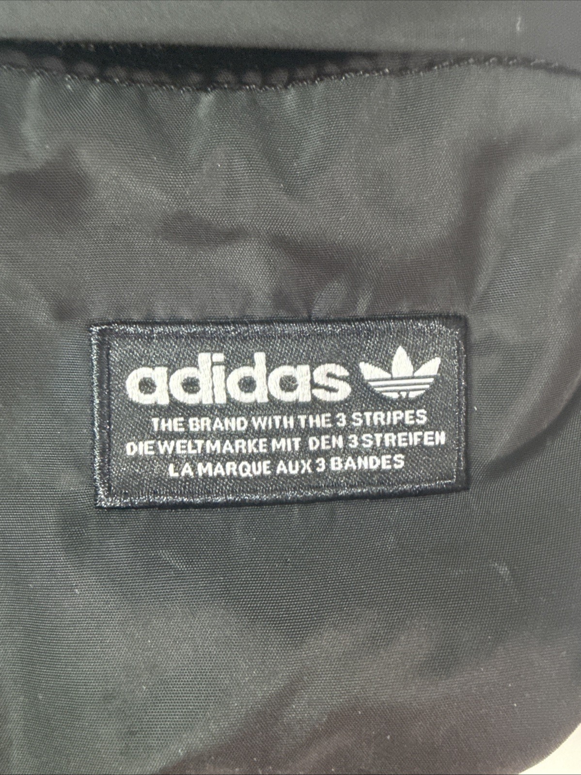Adidas, Black Medium Size Nylon Backpack 3