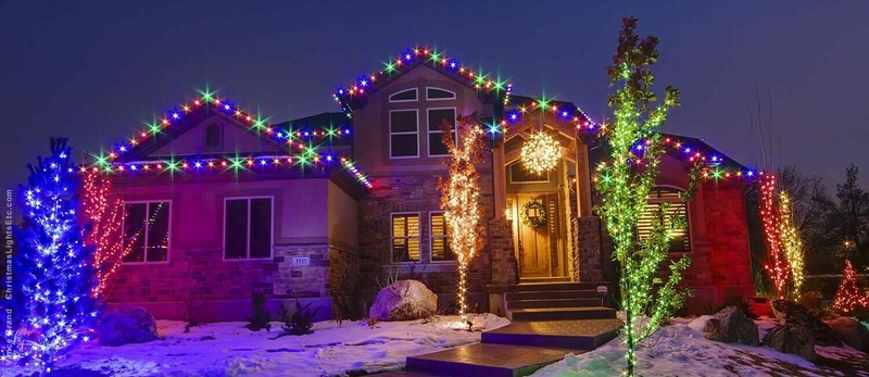 Assorted Sizes Multi-RGB LED Rope Lighting Thick Indoor Outdoor Christmas Tree gallery
