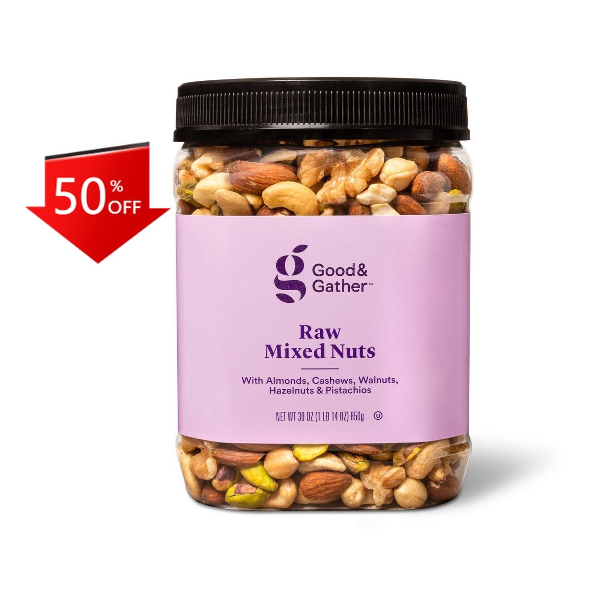 Unsalted Raw Mixed Nuts - 30oz - Good & Gather™ gallery
