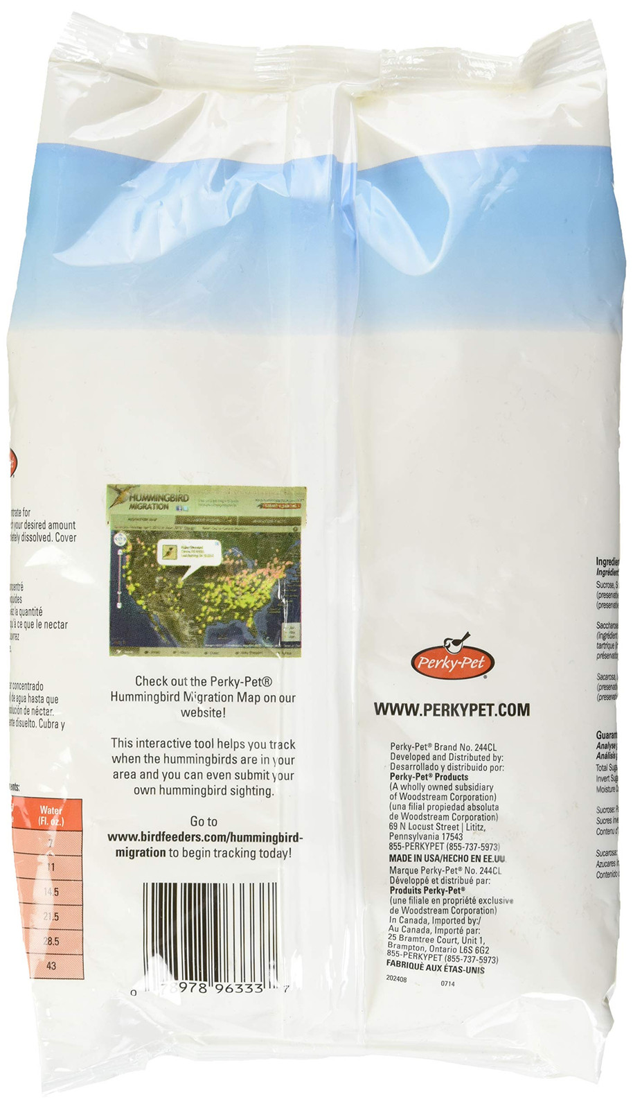 Dye Free Hummingbird Nectar Concentrate 2 lb Makes 192 oz Easy to Mix gallery