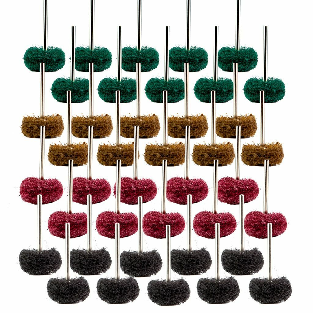 40 Pcs Abrasive Wheel 25mm Buffing Polishing Grinding Wheels Dremel Rotary Tool gallery