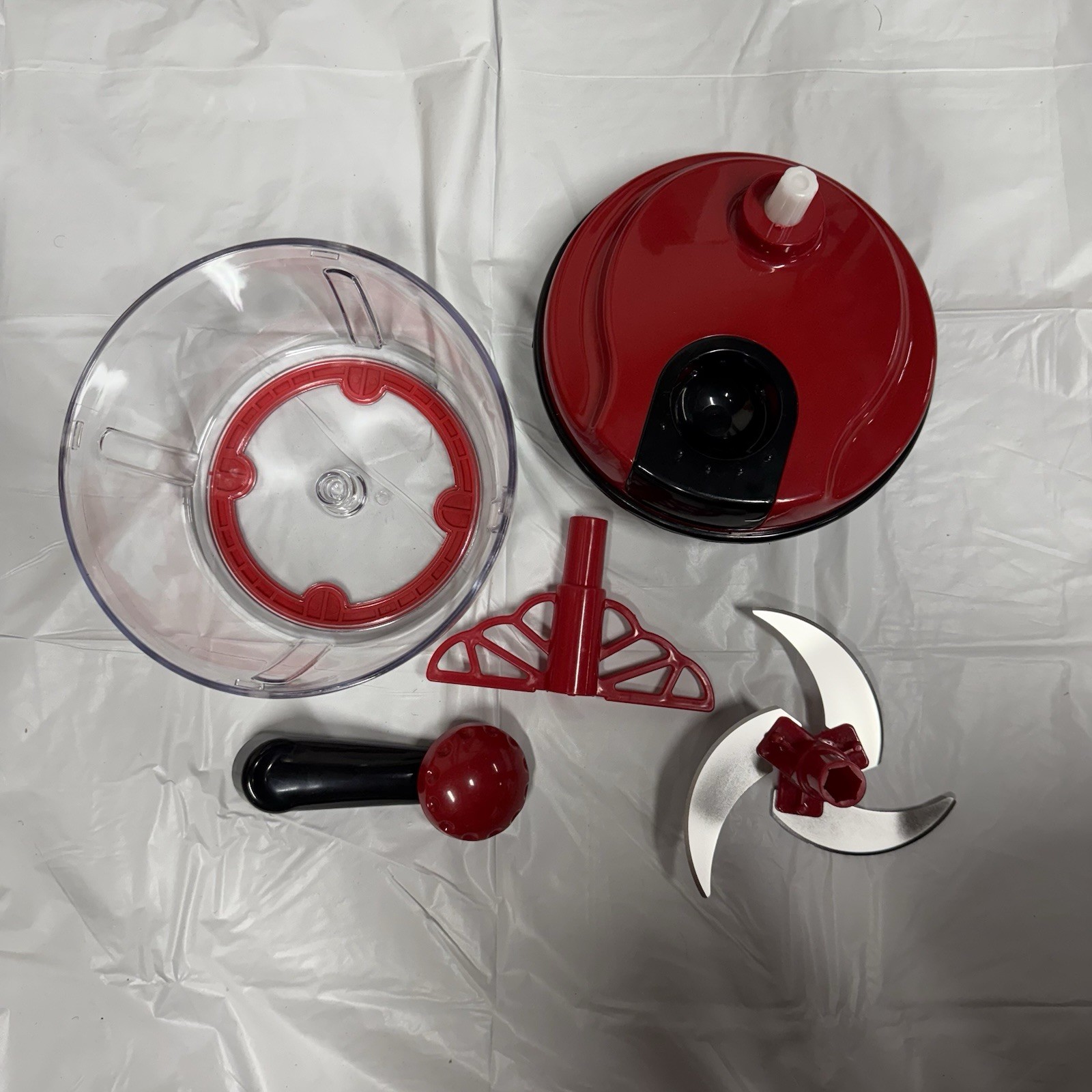 Manual Food Processor,8 Cup Hand Powered Crank Chopper,Mincer Blender with Cl... gallery
