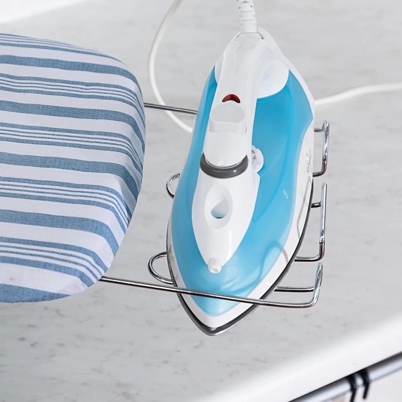 Folding Tabletop Ironing Board with Iron Rest, Blue, 32” L X 12” W, Steel Frame gallery