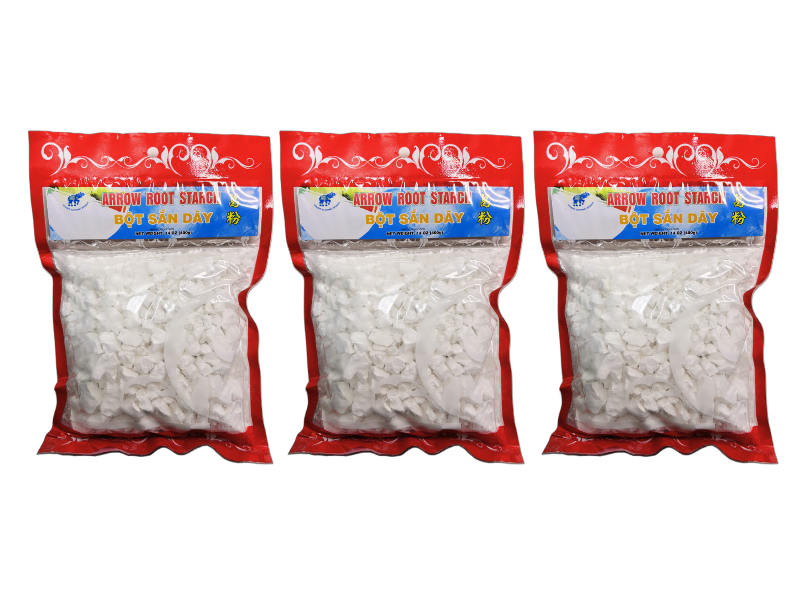 Arrow Root Starch Chunk Arrowroot-Bot San Day-Asian Thickener 14oz-Pack of 3 gallery