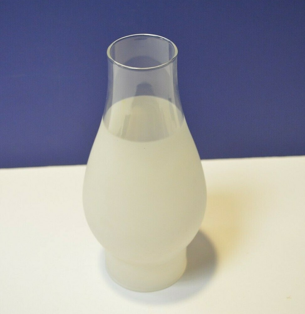 7.75" x 2.5" Fitter GLASS Replacement Frosted CHIMNEY Shade CORNING NEW 845302 gallery