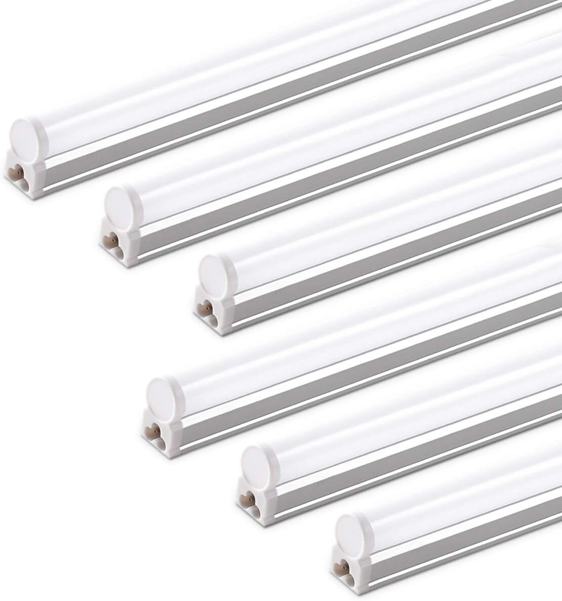 6 Pack LED T5 Integrated Single Fixture 4FT 2200lm 6500K Super Bright White gallery