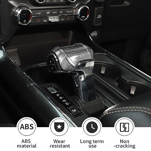 Gear Shifter Cover Compatible with 2021-2024 2025 Ford F150 & dark wood grain gallery