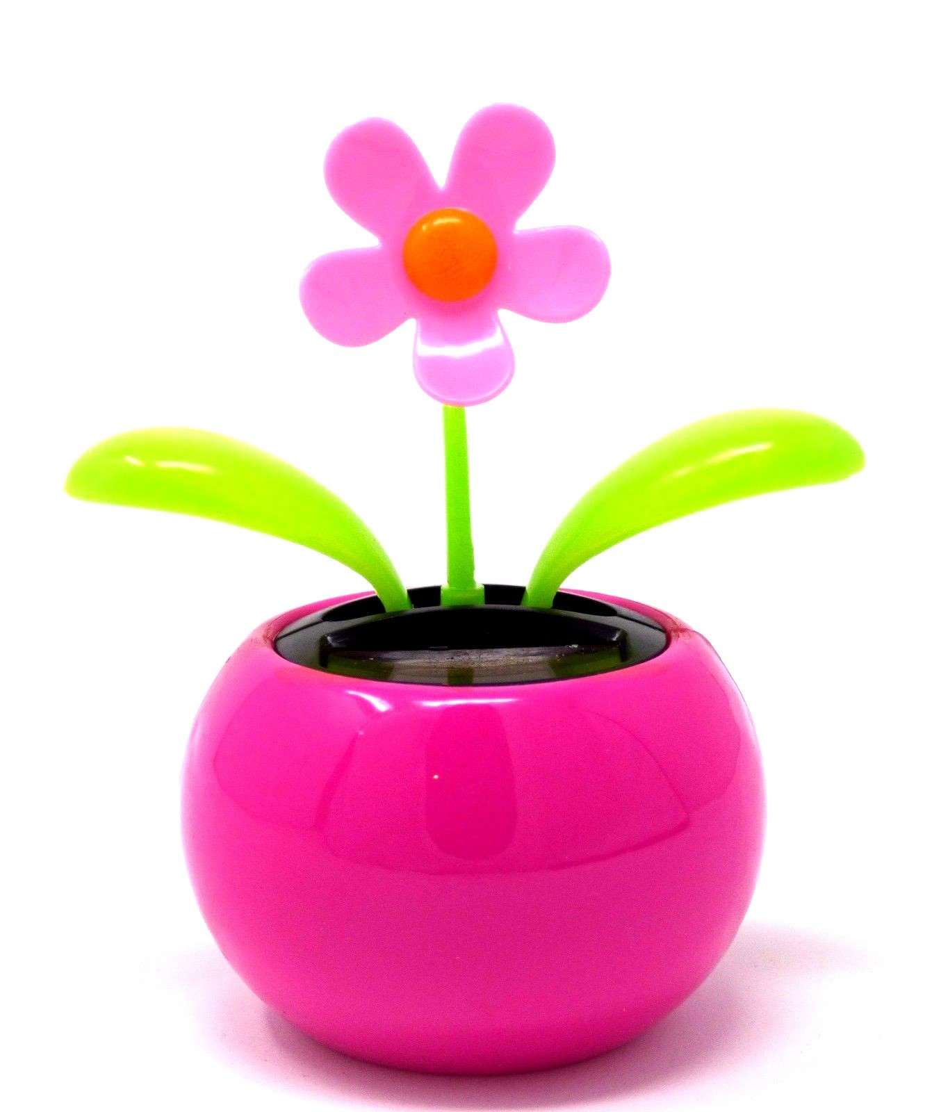 New Solar Powered Dancing ~ Mini Daisy Pink Pot (3 1/2 inches) FREE SHIPPING gallery