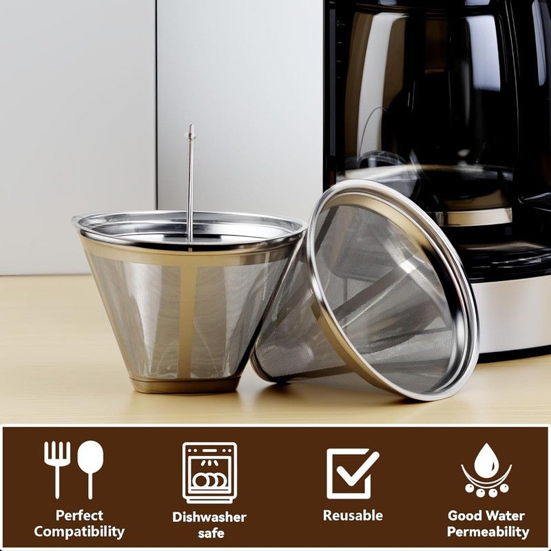 Coffee Filter Compatible,Moccamaster Coffee Machine,Stainless Cone Reusable Fi.. gallery