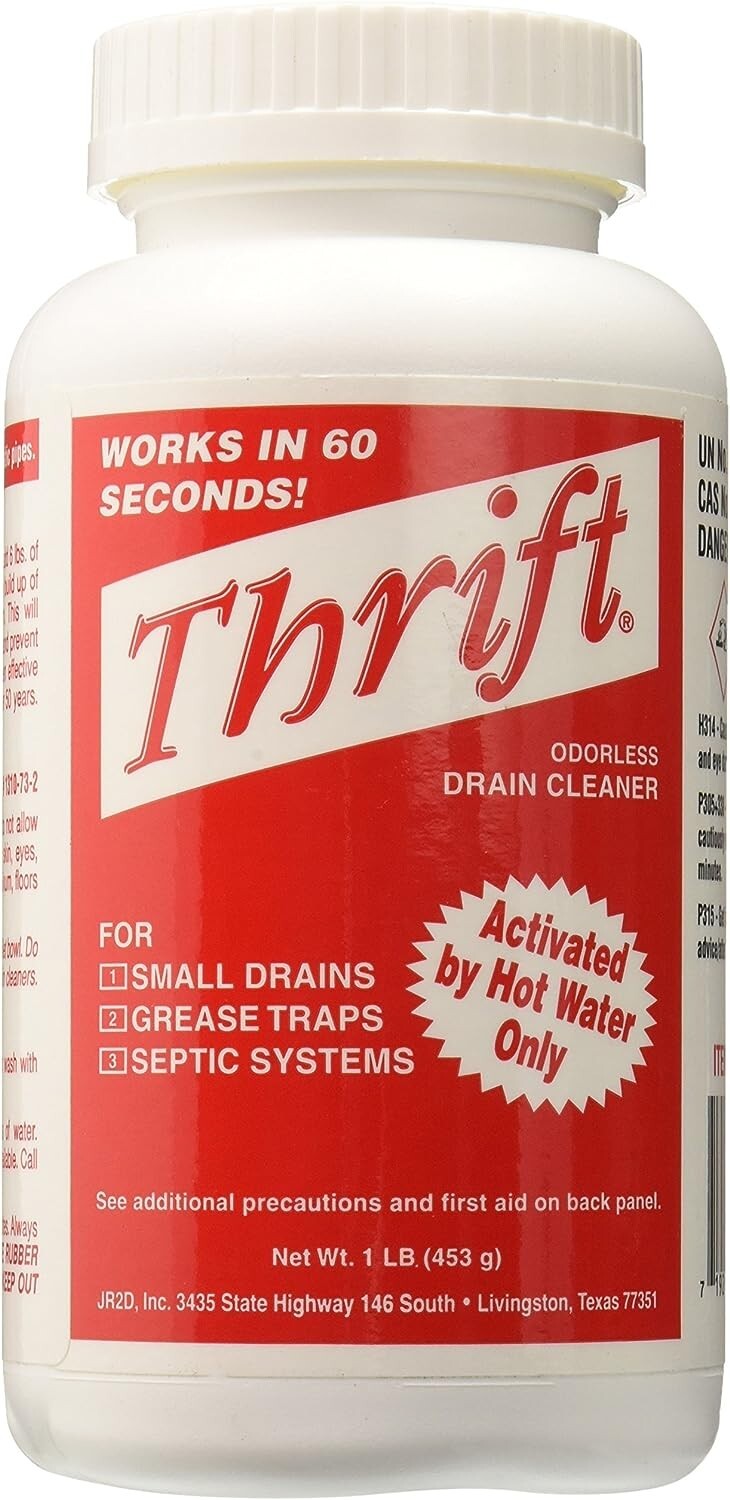 Thrift T-100 Alkaline Based 1-Pound Granular Drain Cleaner (1 lb) gallery