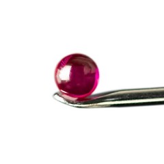 Genuine Ruby Gemstone 3mm Round Pearl Peak Accessory