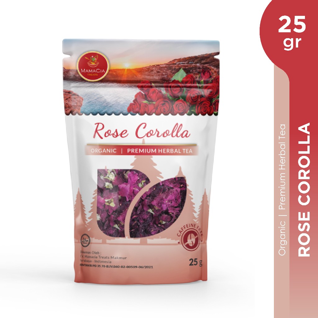 Rose Corolla Dried Flower Tea 25g | Organic Loose Botanical gallery