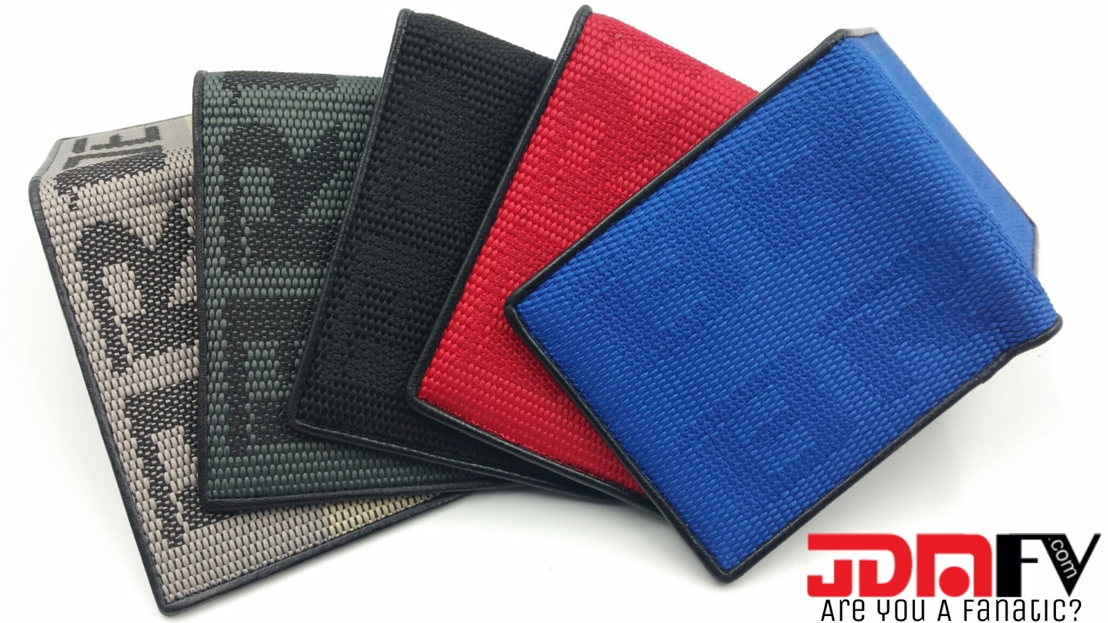 JDM BRIDE Wallet Gradation Custom Stitched Leather Racing - RED BLUE BLACK GRAY gallery