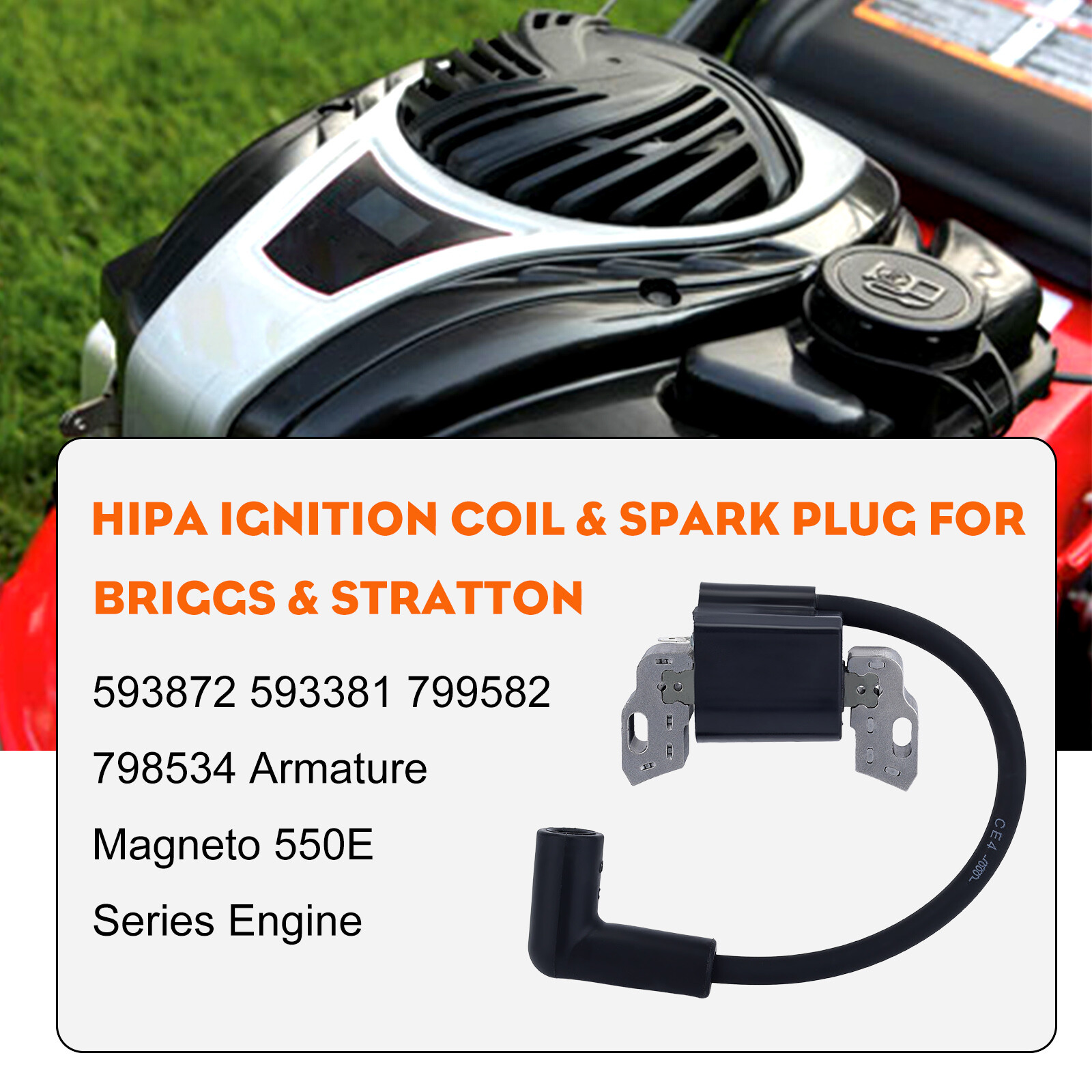 Ignition Coil For Briggs & Stratton 799582 300E 450E 500E 550E 575E 600E Engine gallery
