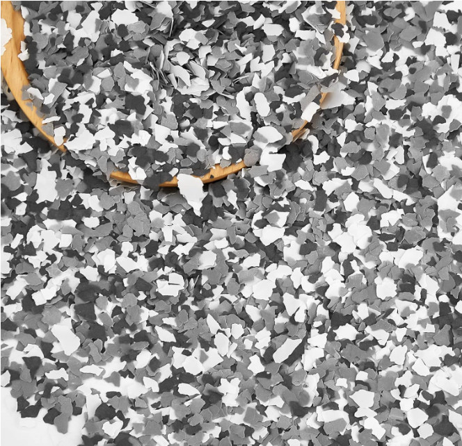 2800 G/ 6. 17 lb Blend Decorative Color Chips Epoxy Flakes for Garage Floor B... gallery