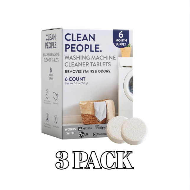 THE CLEAN PEOPLE Washing Machine Cleaner - Washer Machine Cleaner Tablets 3 PACK gallery