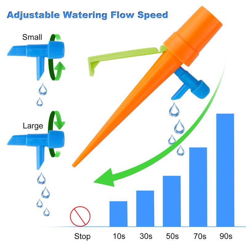 12/24PCS Automatic Self Watering System Plant Water Drip Irrigation Garden Tools gallery