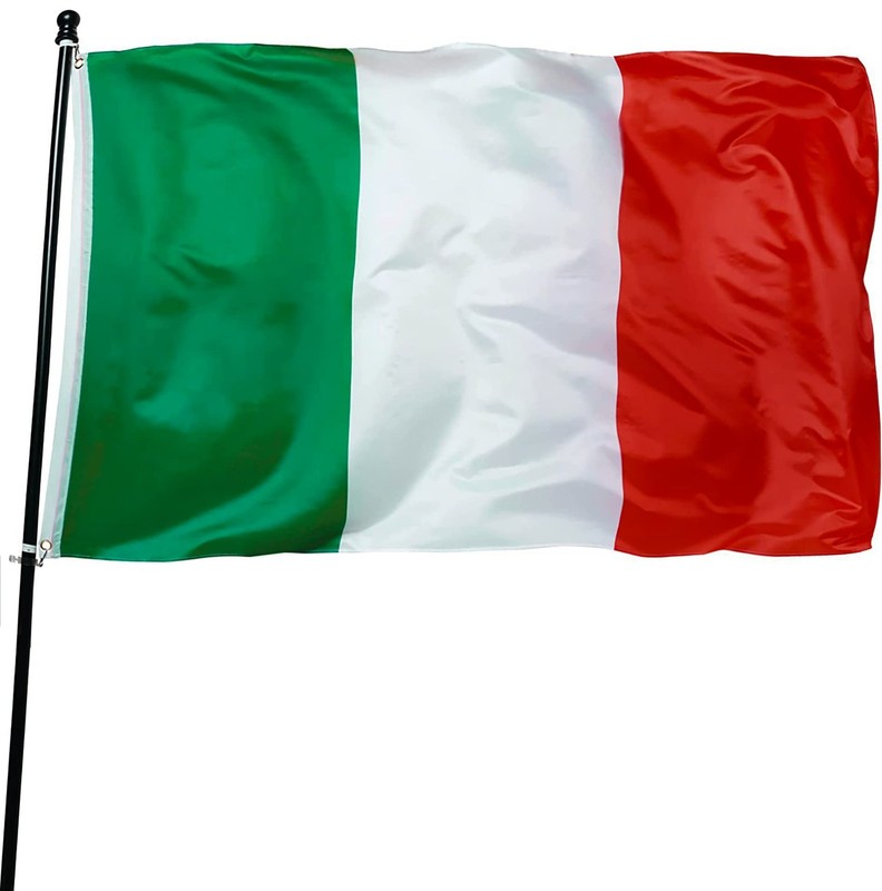 DANF Italy Flag 3x5 Ft Thick Polyester, Fade Resistant, Brass Grommets, Canvas H gallery