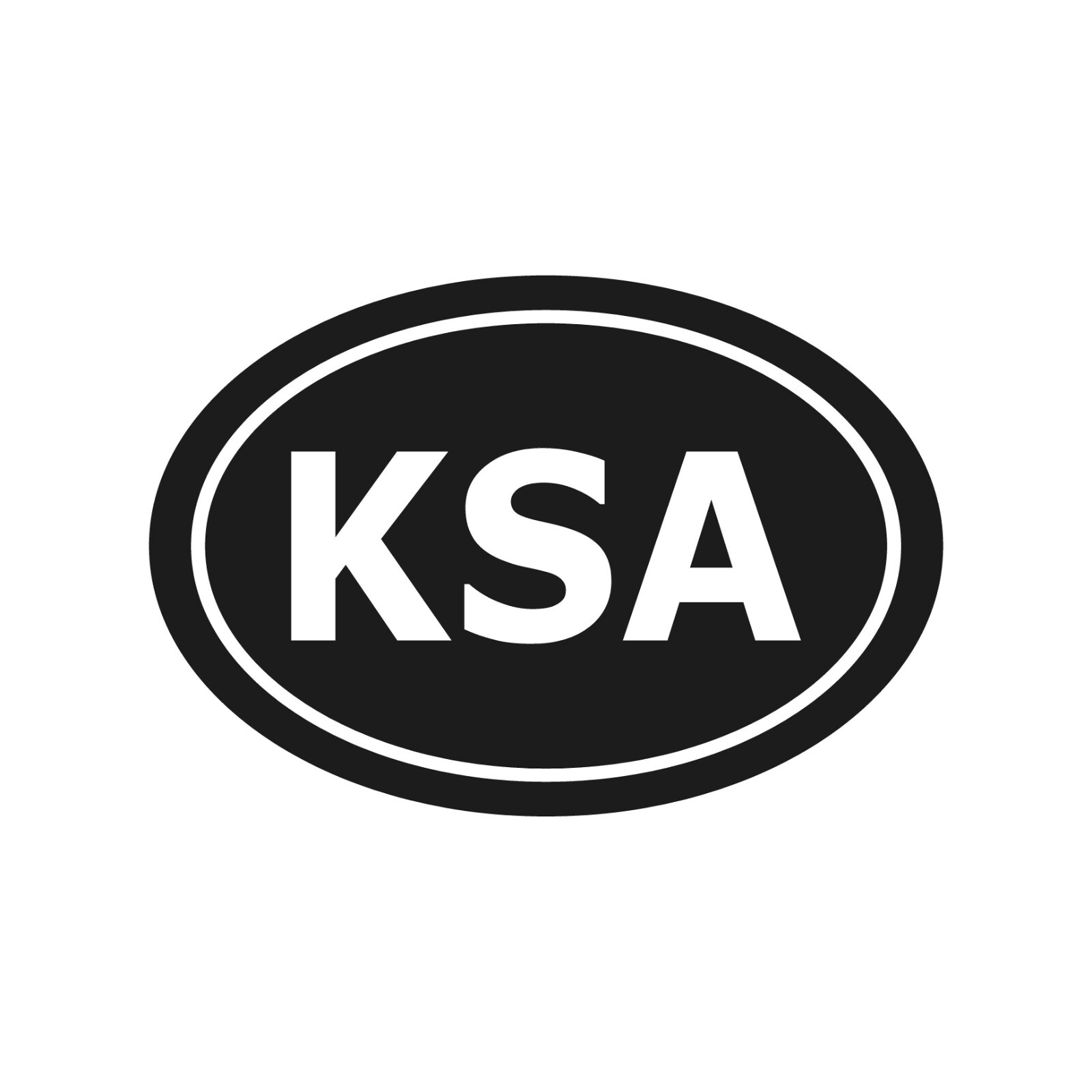 Saudi Arabia country initials Vinyl Decal Window Oval KSA Laptop Sticker gallery