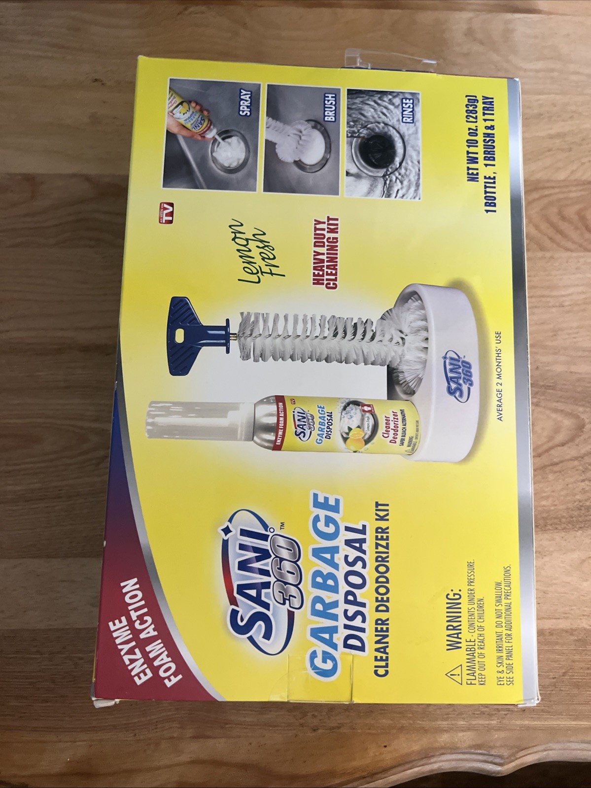 Sani 360 Garbage Disposal Cleaner Deodorizer 10oz Lemon As Seen on TV Kitchen gallery