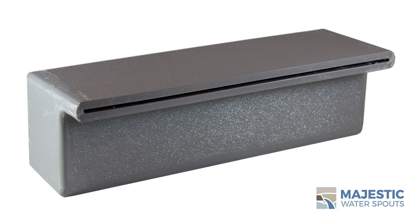 Tomaso 12" Water Sheet Pool/Spa & Fountain, Water Wall Spillway in Gray BTM Fed gallery
