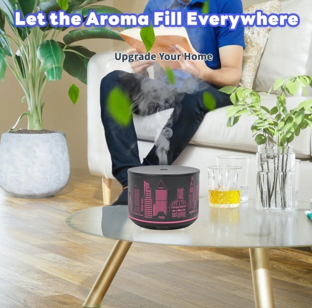 Aromatherapy Essential Oil Home Diffuser, 400ML Large Cool Mist Air Humidifier gallery