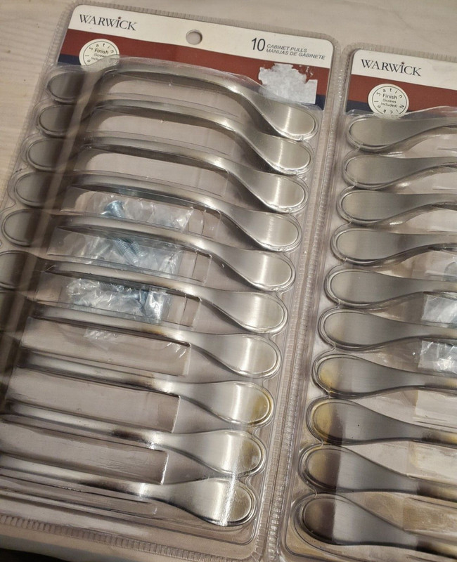 Warwick Satin Nickel Cabinet Pulls ~ TWO New 10 Packs ~ Contemporary Style gallery