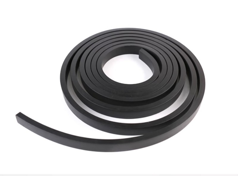 NBR Nitrile Rubber Solid Sealing Strip Square/Flat Bar Oil Resistant 10-70mm gallery