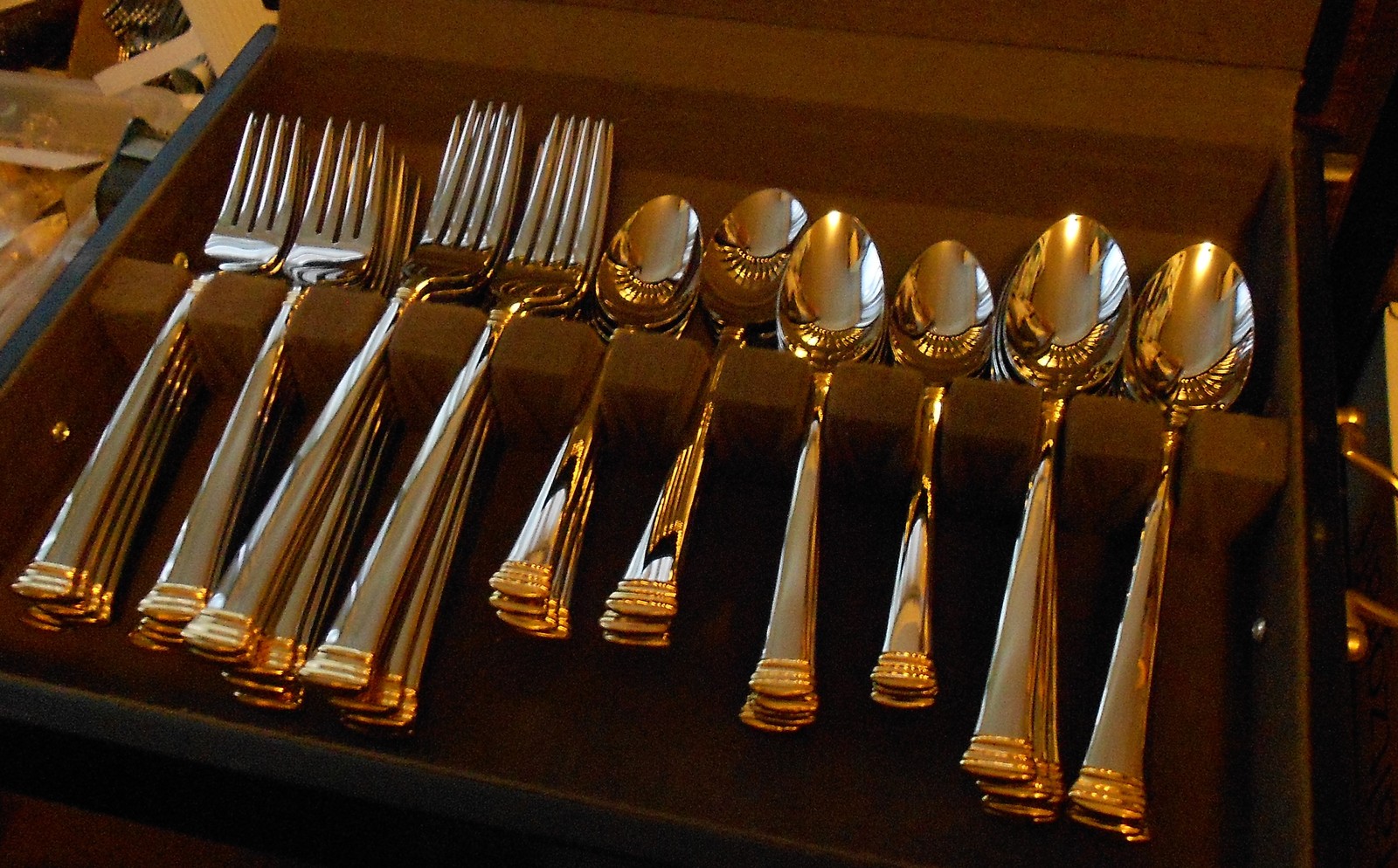 Lenox Stainless ETERNAL GOLD Open Stock - You Choose the Piece 18/8 Korea gallery