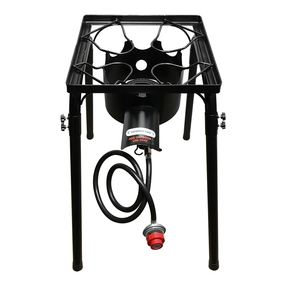 29" Tall High Pressure Portable Propane Gas Stove Burner 33,000 BTU 16x16 Space gallery