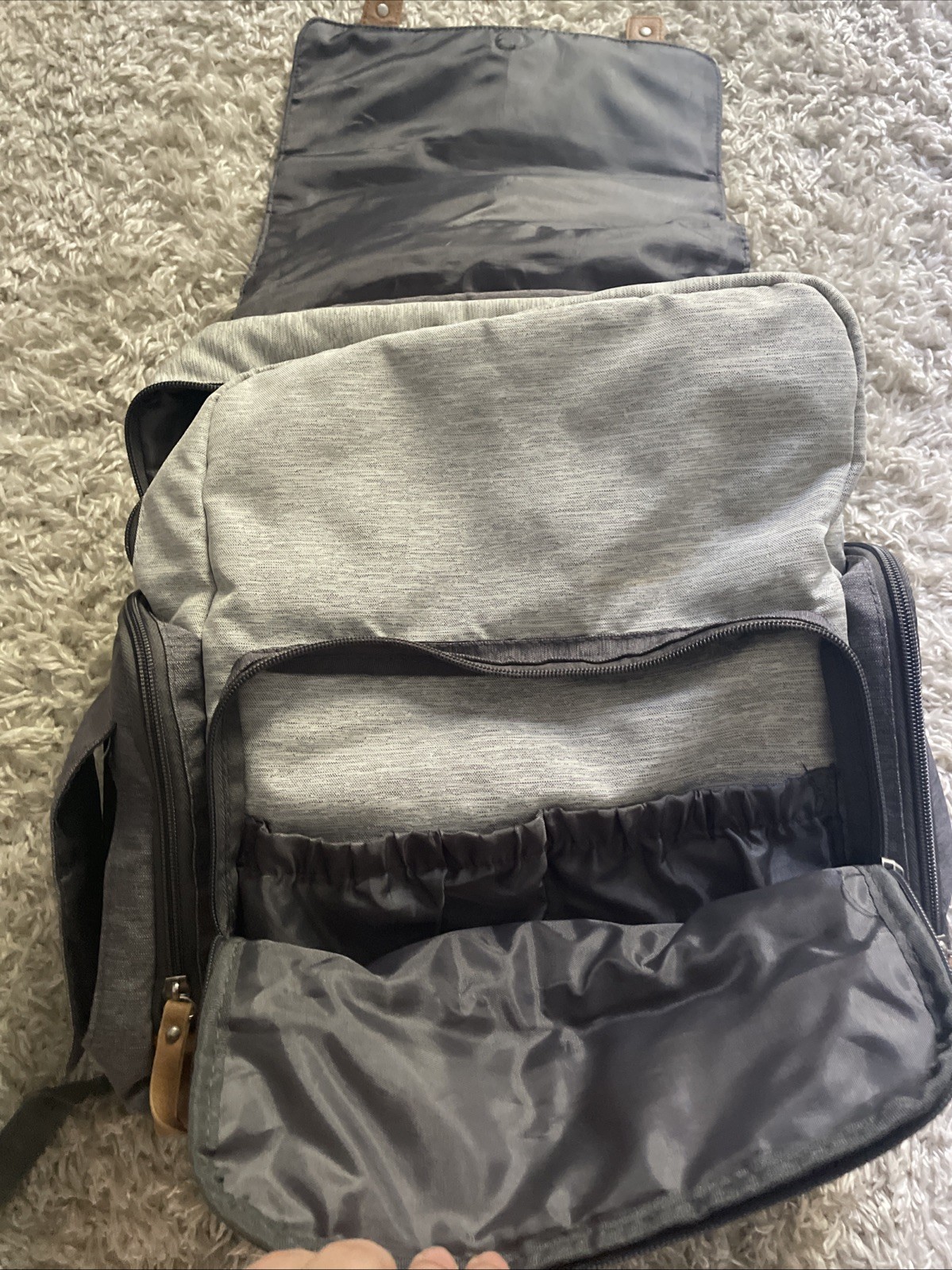 Eddie Bauer First Adventure Backpack Multi-compartments Padded Zip Closures 3