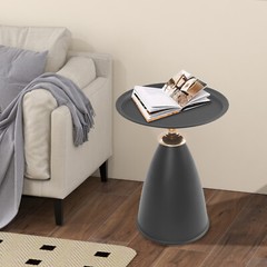 Round Side Table 10kg/22.05lbs Side Table for Small Space Modern Couch End Table