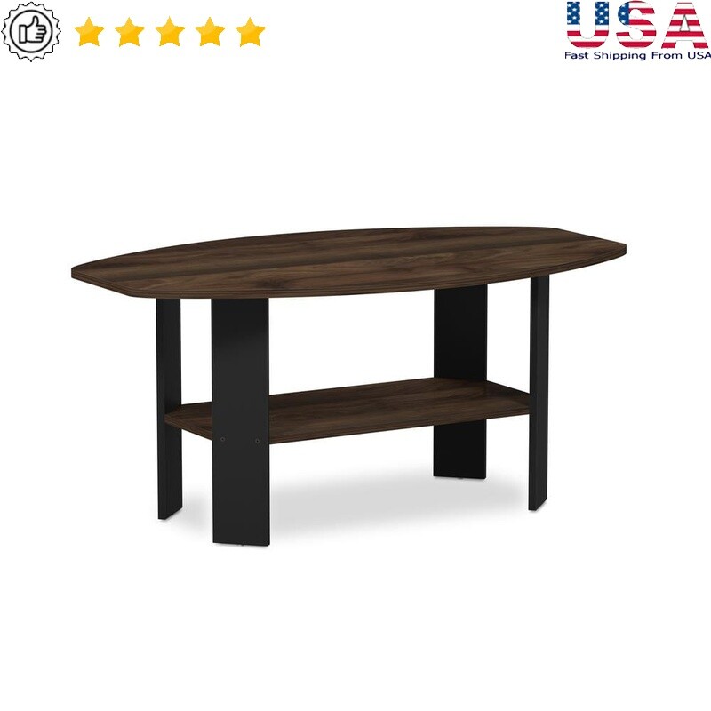 Compact Engineered Wood Coffee Table Stylish Design Small Space Furniture New