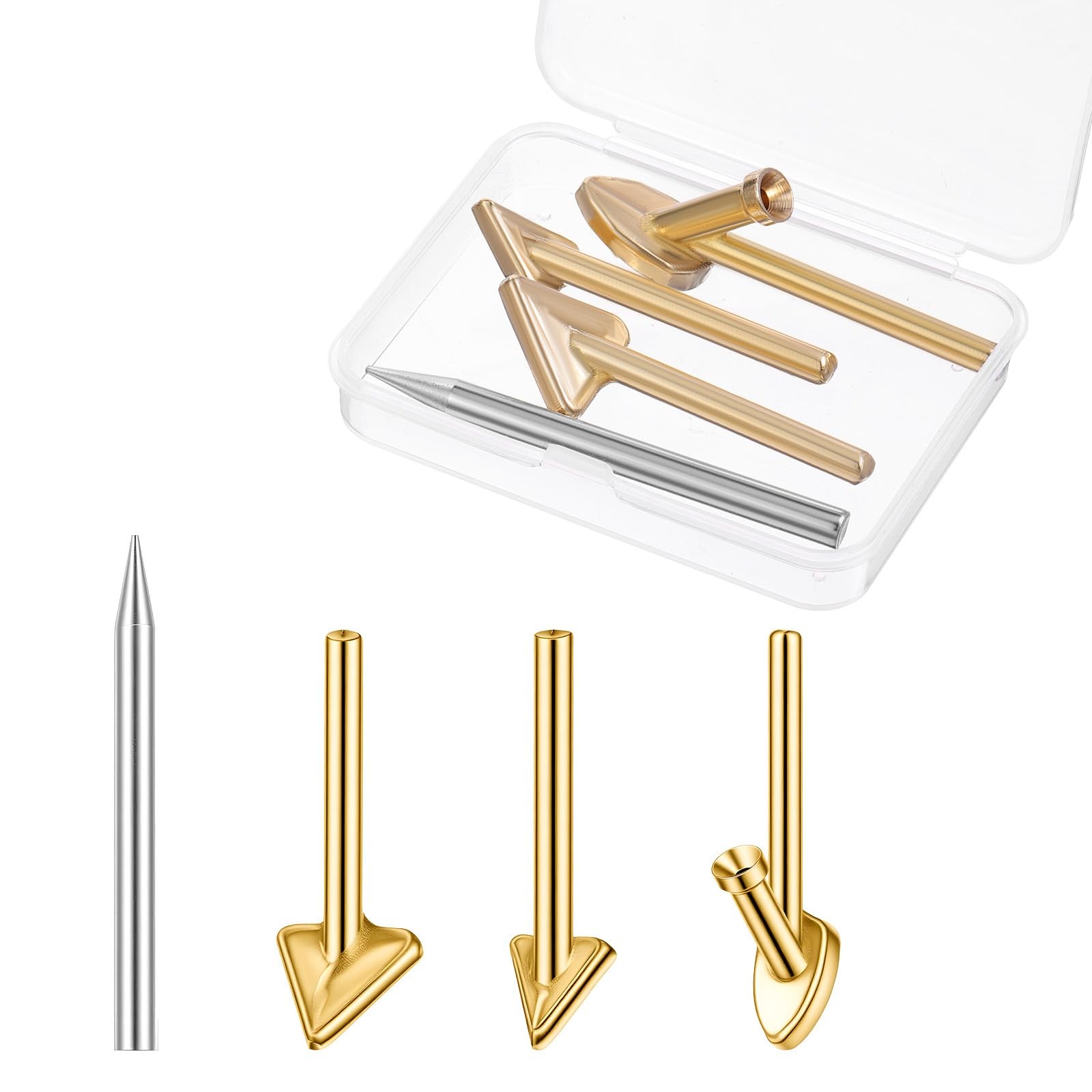 4PCS Copper Plastic Welding Tips Plastic Welder Tips Soldering Iron Tip Solde... gallery