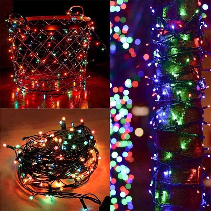100 LED Solar Power String Lights Christmas Fairy String Garden Outdoor indoor H gallery
