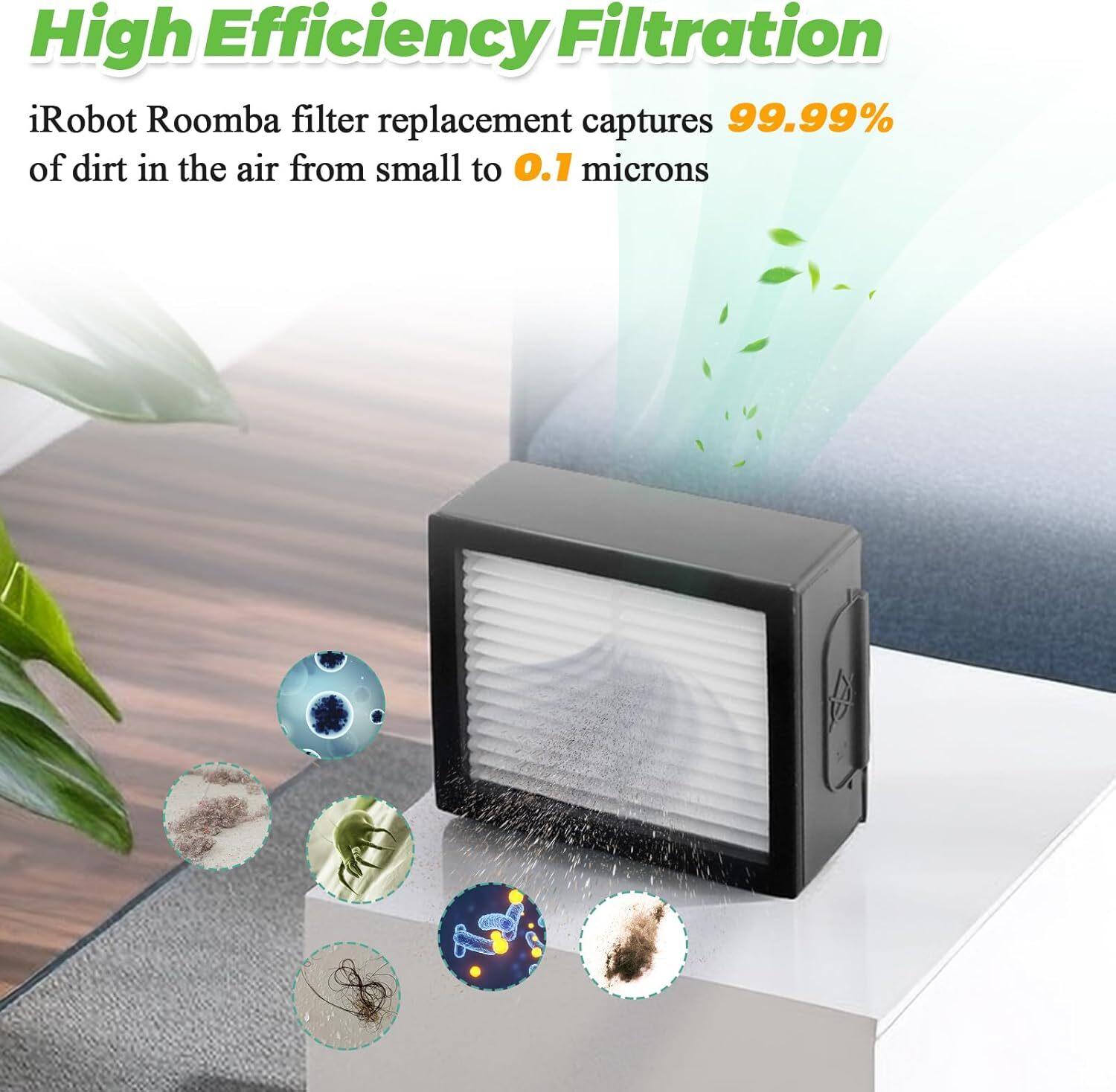 High Efficiency Filter for Roomba E I & J Series Combo i5 j5 and i1 i3 i3plus... gallery