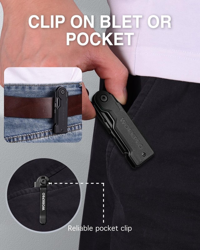 Utility Knife Set G10 Handle Box Cutter with Extra SK5 Blades, Folding Safety gallery