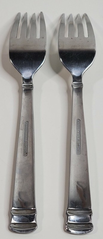 Salad Fork Farberware 2 Count Flatware 6.75 inch Stainless 18/0 gallery