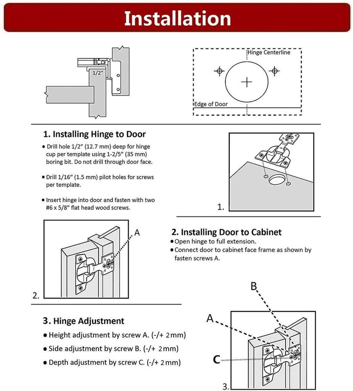 1-200 Pack Overlay Soft Close Face Frame Kitchen Cabinet Hinges Nickel Finish gallery
