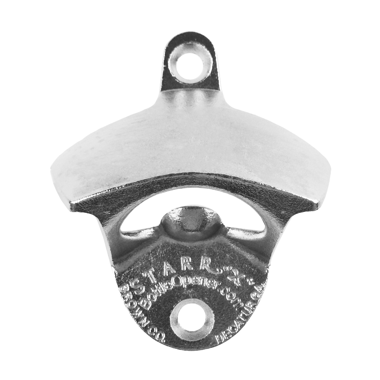 Starr X Plain Solid Stainless Steel Beer Soda Bar Bottle Opener Wall Mounted gallery