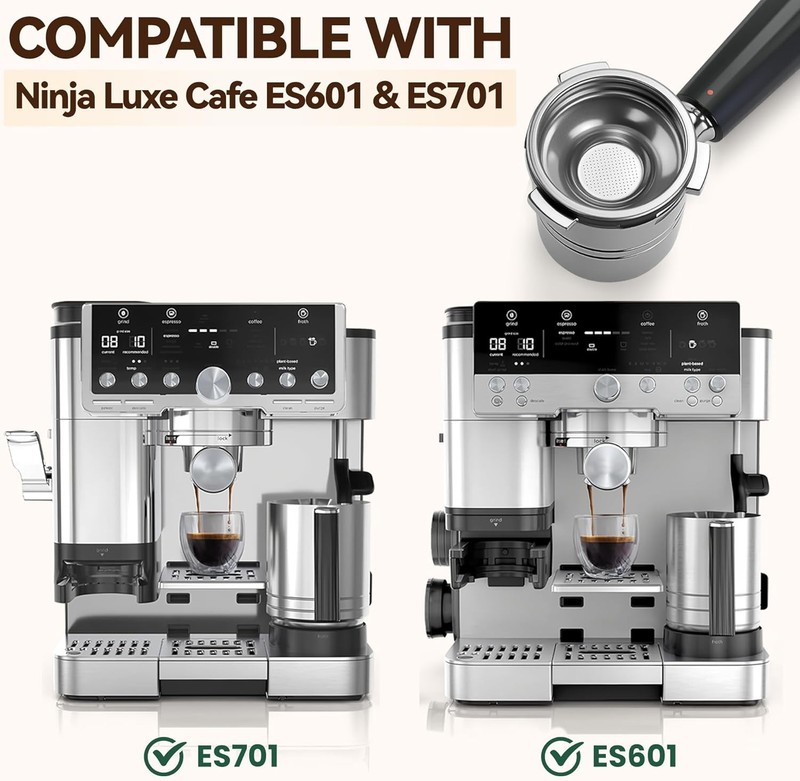 Single-Cup Coffee Filter Compatible with Ninja Espresso Machine，Stainless Stee gallery
