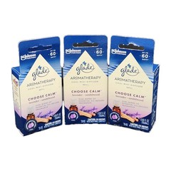 3 Glade Cool Mist Diffuser Oil Refill Choose Calm Lavender + Sandalwood 0.56 New